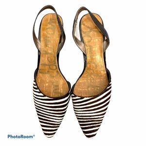 💖Sam Edelman leather sling back pumps